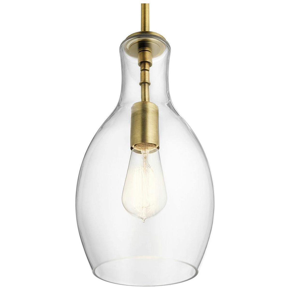 Everly 13.75" 1-Light Hour Glass Pendant