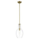 Everly 17.75" 1-Light Hour Glass Pendant