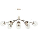 Silvarious 48" 12-Light Linear Convertible Chandelier