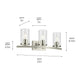 Crosby 23" 3-Light Vanity Light