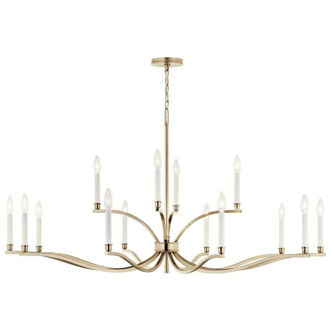 Malene 52.75" 14-Light 2-Tier Chandelier