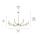 Malene 52" 8-Light Chandelier