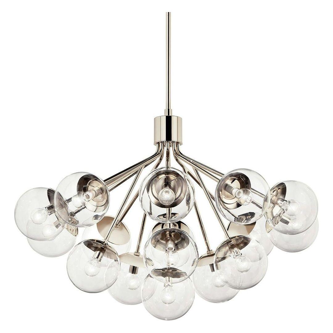 Silvarious 38" 16-Light Convertible Chandelier