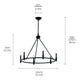 Carrick 32.25" 6-Light Chandelier