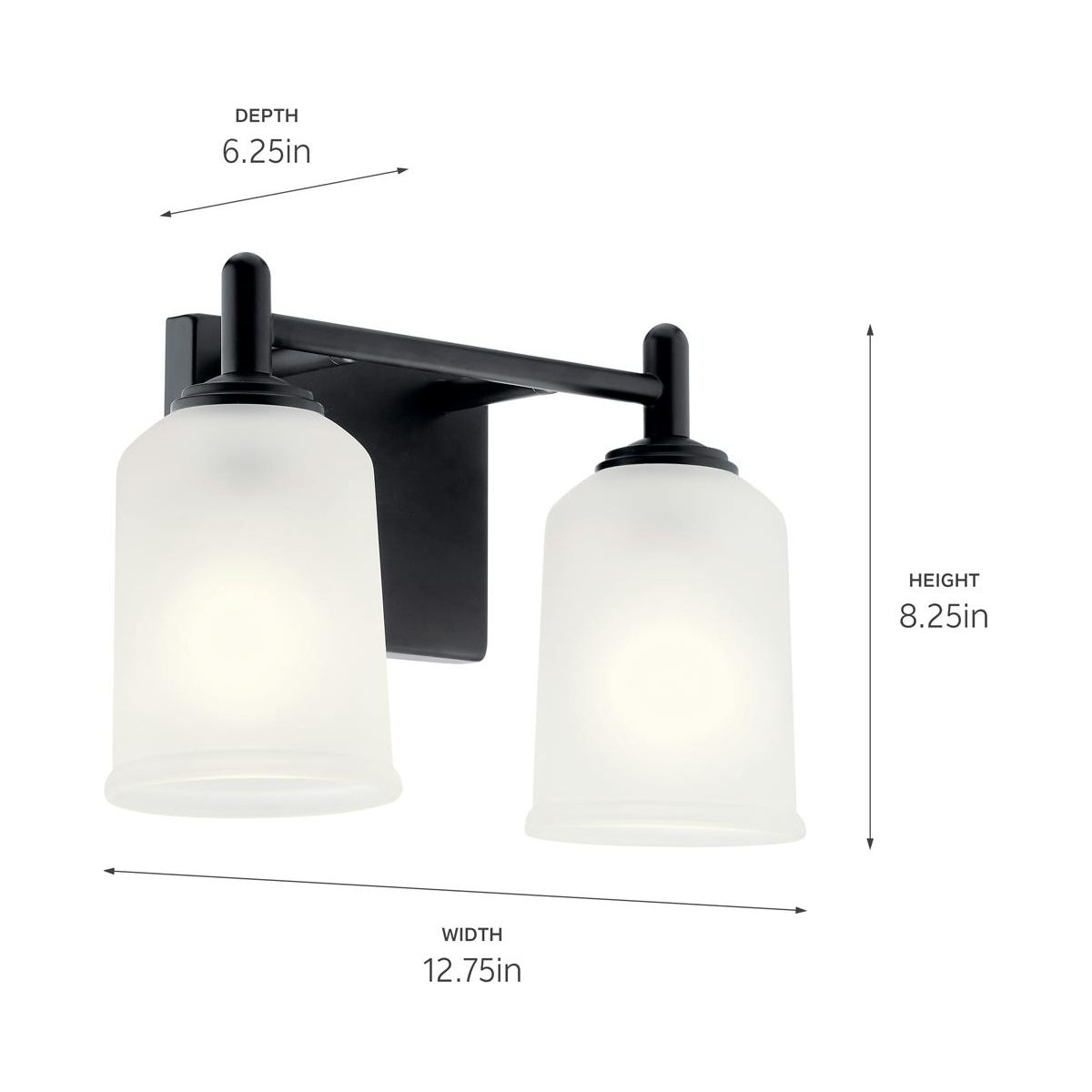 Shailene 12.5" 2-Light Vanity Light