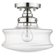 Keal 10" 1-Light Convertible Semi-Flush / Pendant