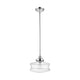 Keal 10" 1-Light Convertible Semi-Flush / Pendant