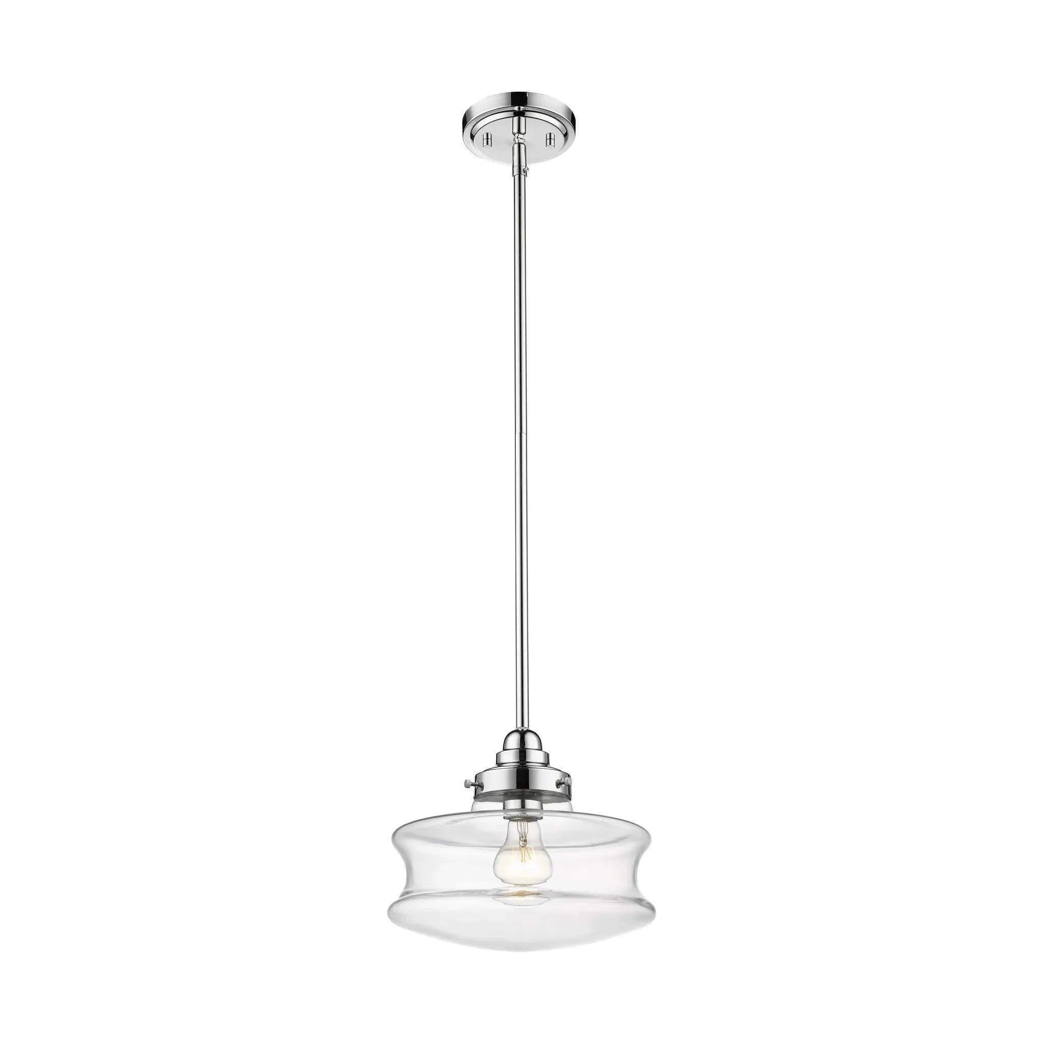 Keal 10" 1-Light Convertible Semi-Flush / Pendant