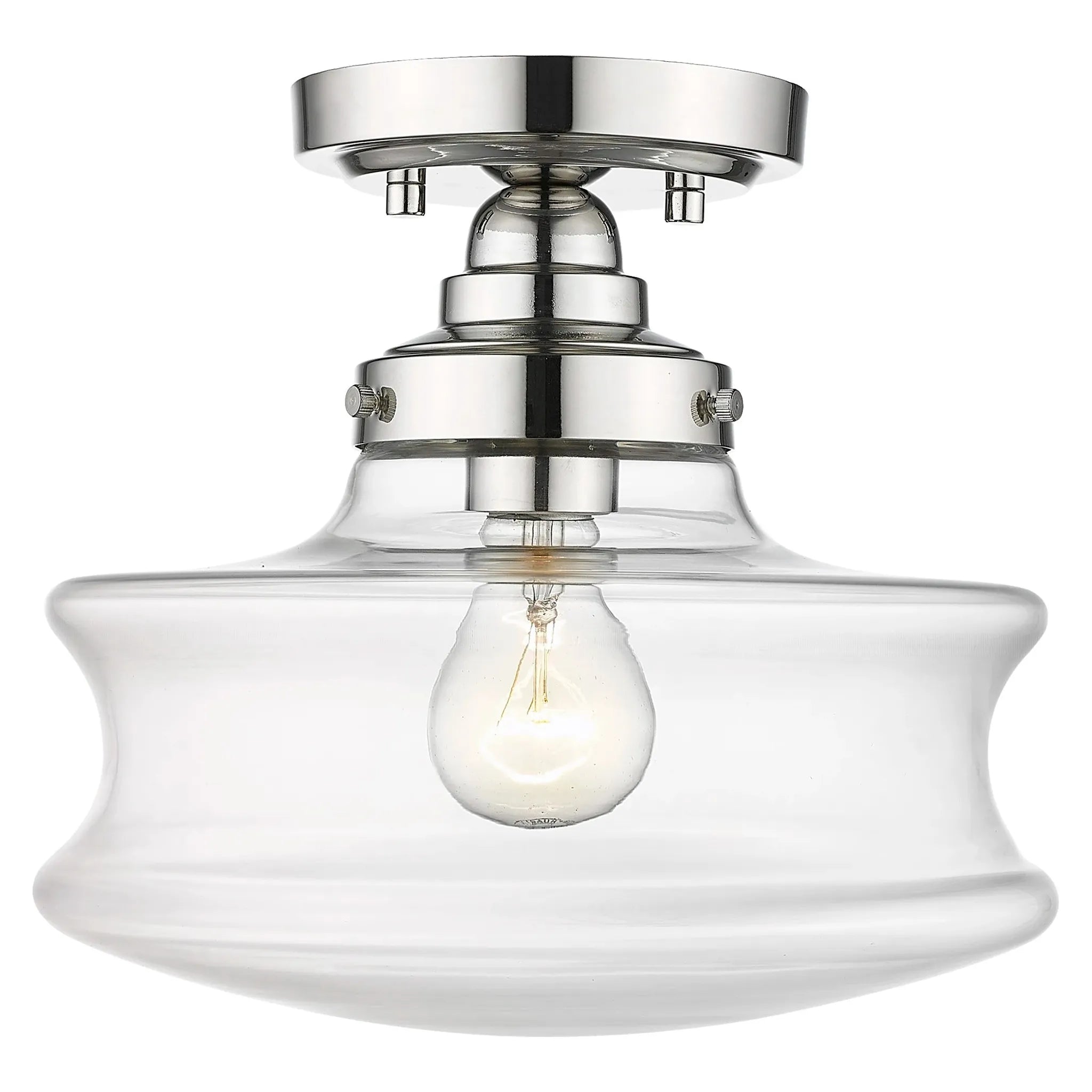 Keal 10" 1-Light Convertible Semi-Flush / Pendant