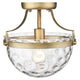 Quinn 10.5" 1-Light Semi-Flush