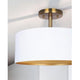 Rexton 2-Light Semi Flush