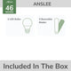 Anslee Low Profile Fan with Light 46"