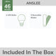 Anslee Low Profile Fan with Light 46"