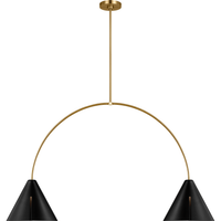Cambre 2-Lighted Large Linear Chandelier