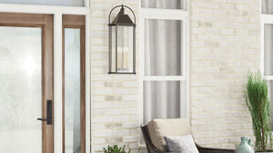 Bronze outdoor wall light