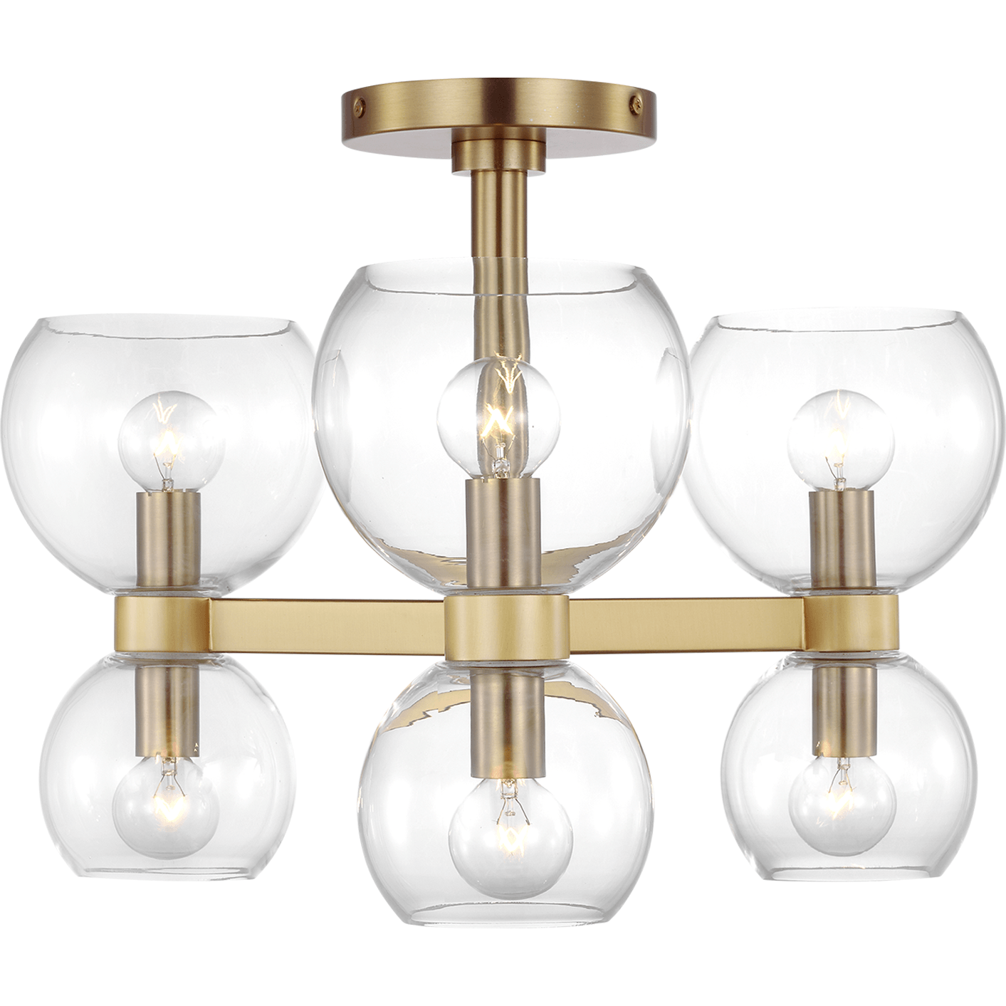 Visual Comfort Studio Collection - Londyn 6-Light Semi Flush Mount - Lights Canada