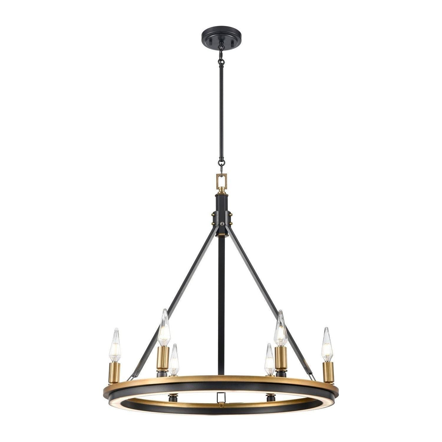 DVI - Aletheia Hybrid CCT 6 Light Chandelier - Lights Canada