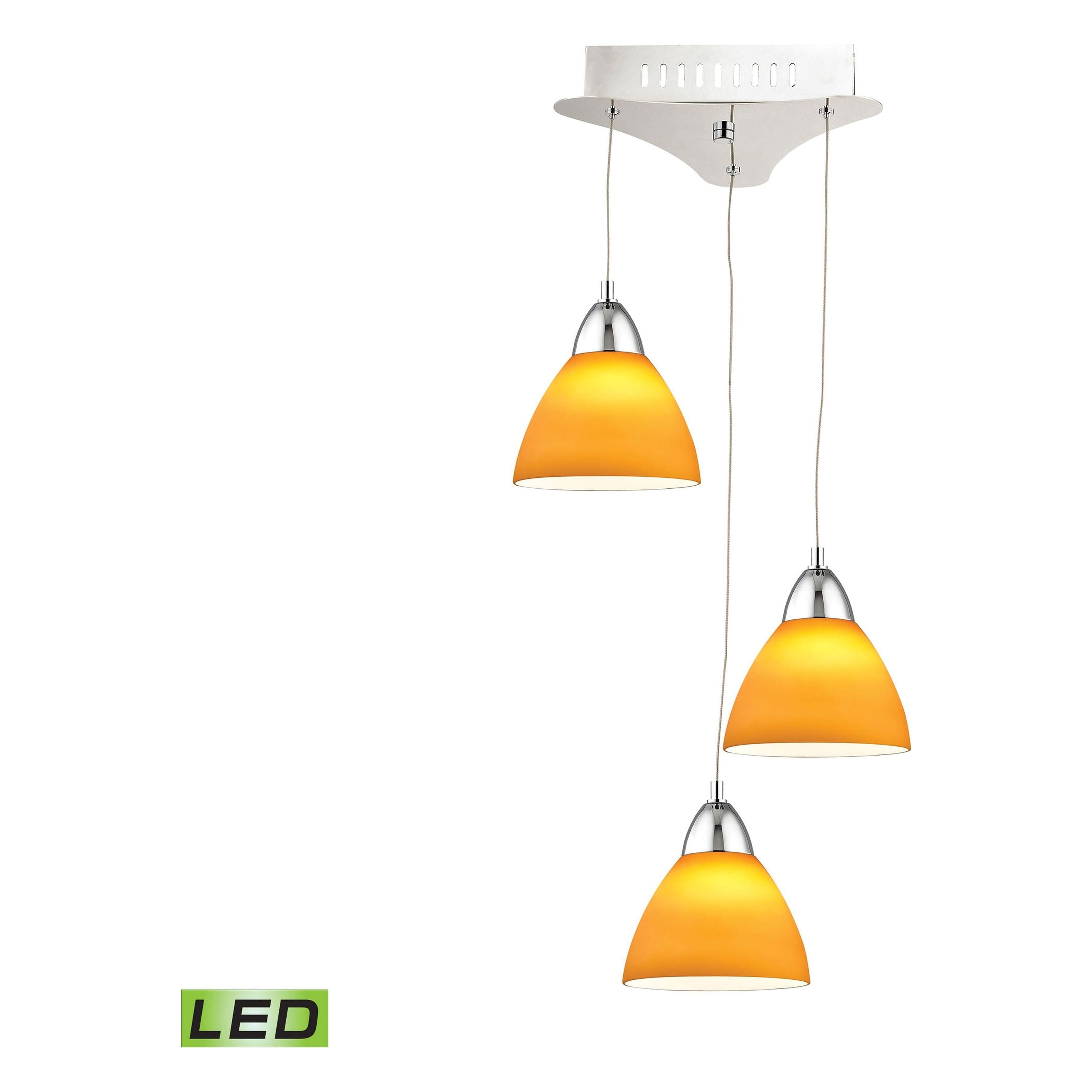 Piatto 11" Wide 3-Light Mini Pendant