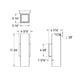 4" Square Wall Sconce (Universal 120V-347V)