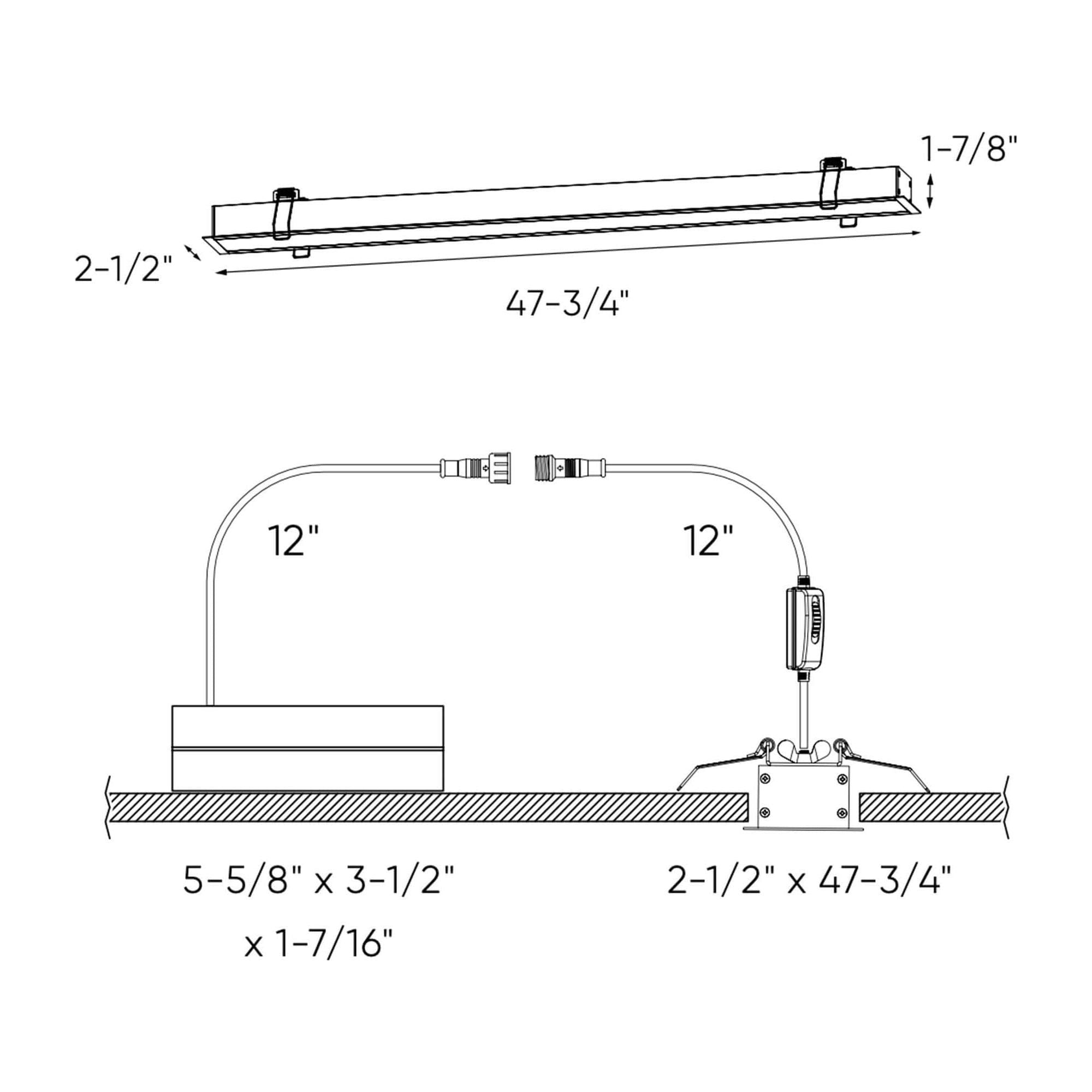 Boulevard Recessed Linear 48" 5CCT