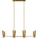 Visual Comfort Studio Collection - Plivot 6-Light Large Linear Chandelier - Lights Canada
