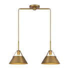 Meridian - 2-Light Linear Chandelier - Lights Canada