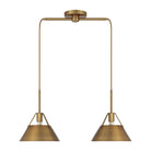 Meridian - 2-Light Linear Chandelier - Lights Canada