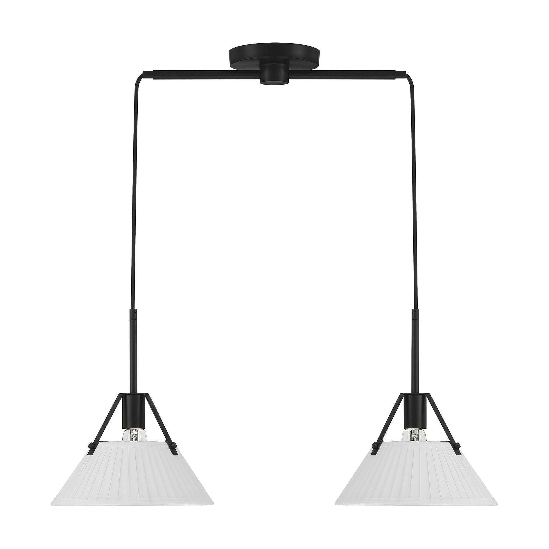 Meridian - 2-Light Linear Chandelier - Lights Canada