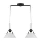 Meridian - 2-Light Linear Chandelier - Lights Canada