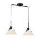 Meridian - 2-Light Linear Chandelier - Lights Canada