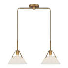 Meridian - 2-Light Linear Chandelier - Lights Canada