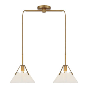 Meridian - 2-Light Linear Chandelier - Lights Canada