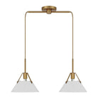 Meridian - 2-Light Linear Chandelier - Lights Canada