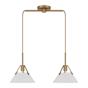 Meridian - 2-Light Linear Chandelier - Lights Canada