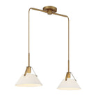 Meridian - 2-Light Linear Chandelier - Lights Canada