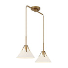 Meridian - 2-Light Linear Chandelier - Lights Canada