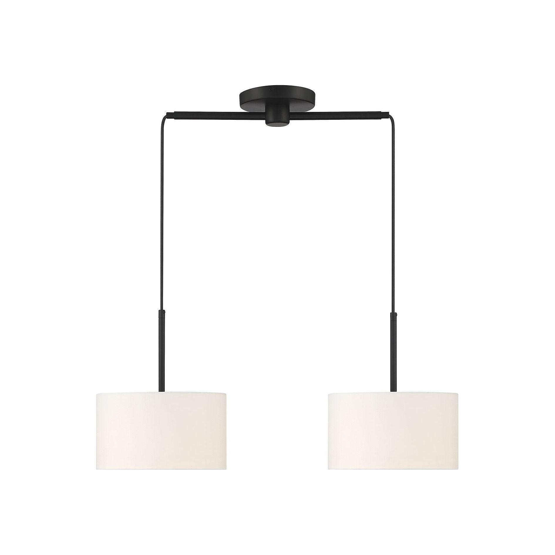 Meridian - 2-Light Linear Chandelier - Lights Canada