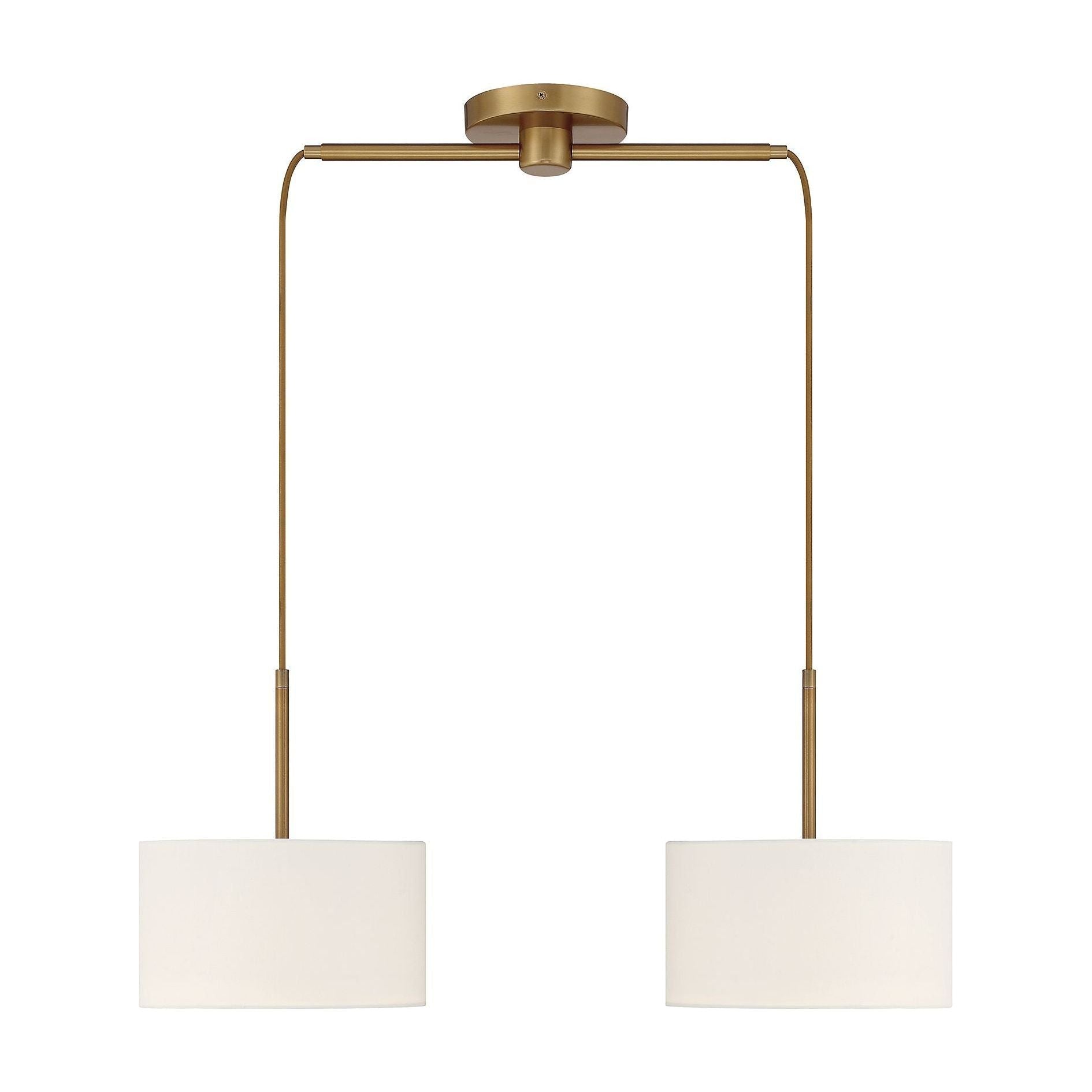 Meridian - 2-Light Linear Chandelier - Lights Canada