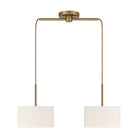 Meridian - 2-Light Linear Chandelier - Lights Canada