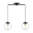 Meridian - 2-Light Linear Chandelier - Lights Canada