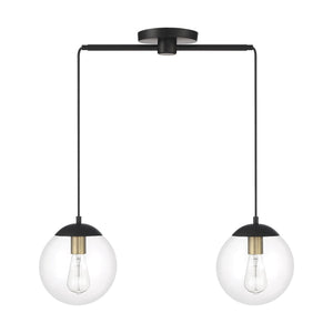 Meridian - 2-Light Linear Chandelier - Lights Canada