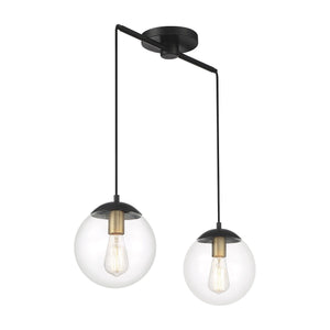 Meridian - 2-Light Linear Chandelier - Lights Canada