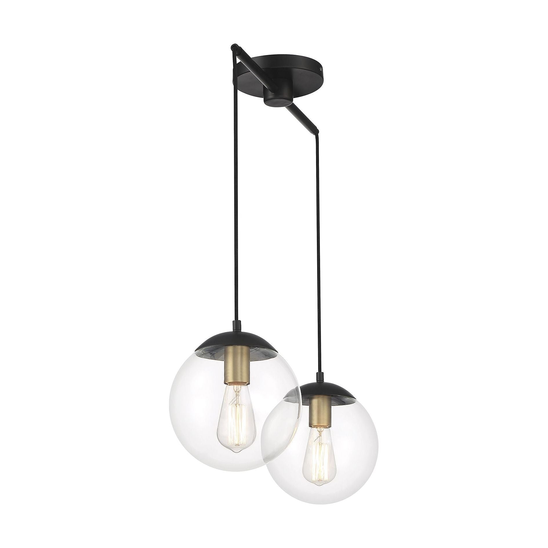 Meridian - 2-Light Linear Chandelier - Lights Canada