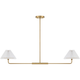 2-Light Linear Chandelier