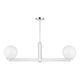 2-Light Linear Chandelier