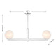 2-Light Linear Chandelier