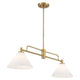 2-Light Linear Chandelier