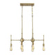 6-Light Linear Chandelier