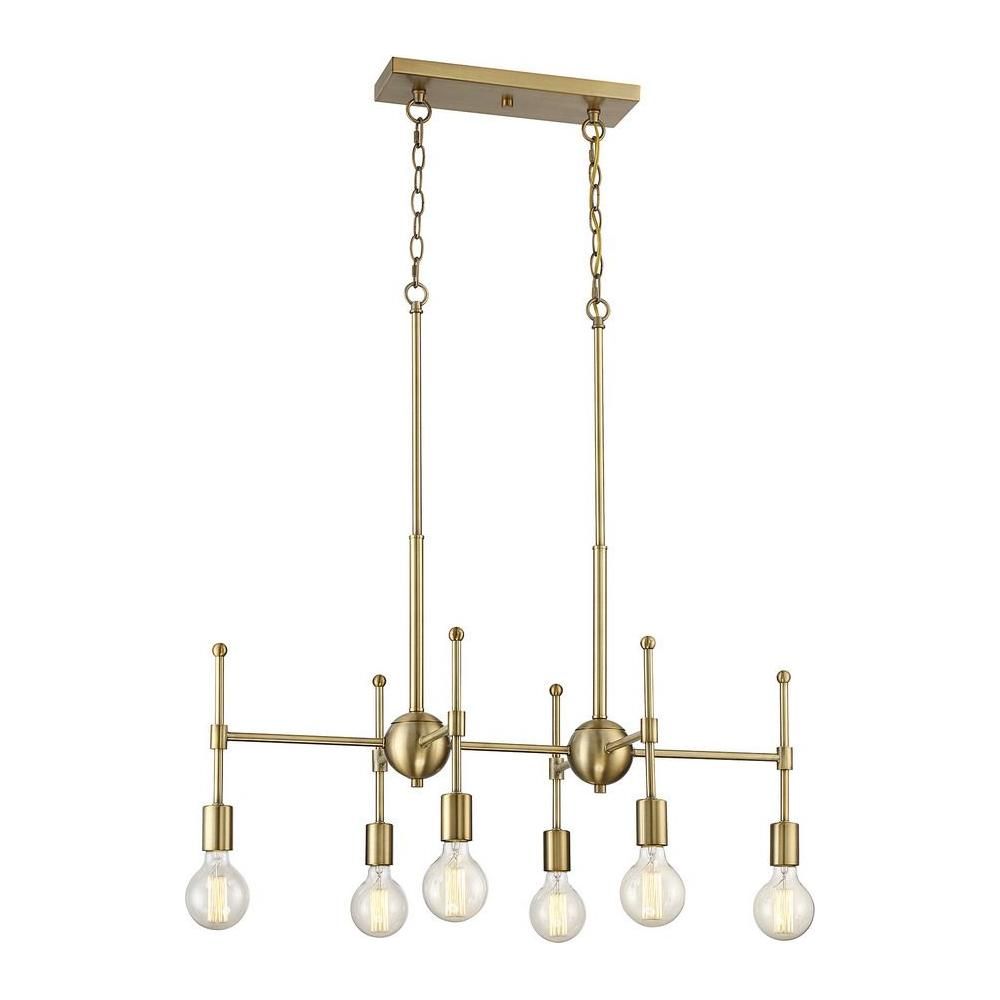 6-Light Linear Chandelier