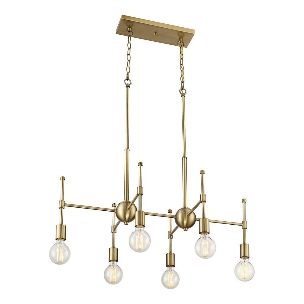 6-Light Linear Chandelier